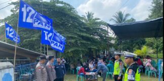 Belasan Lokasi Kampanye Di Pringsewu Dijaga Ratusan Polisi