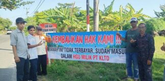 Warga Di Lampung Selatan Protes Tanah Nya Di Klaim Sebagai Milik Perusahaan Swasta