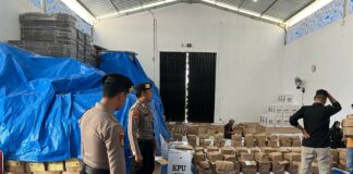 Jelang Pemungutan Sura Pemilu 2024, Polres Pringsewu Memperketat Pengamanan Objek Vital Pemilu