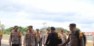 Cek Kesiapan Pengamanan Pemilu, Dua Pejabat Polda Lampung Kunjungi Polres Pringsewu