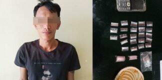 Polisi Amankan Buruh Bangunan Di Bandar Lampung Pemilik 23 Paket Sabu Siap Edar