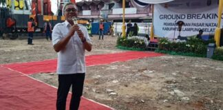 Pembangunan Pasar Modern Natar Lampung Habiskan APBN Sebesar Rp 44 Miliar