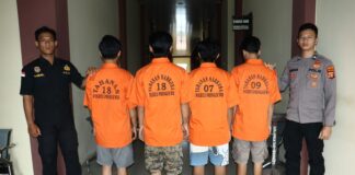 Satres Narkoba Polres Pringsewu Tangkap Empat Tersangka Tindak Pidana Narkotika