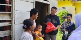 Kembali Lakukan Aksi Sosial, Geber Tubaba Bagi Bingkisan Sehat Di Tiyuh Kagungan Ratu