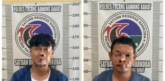 Polisi Tangkap 2 Pemuda Terduga Pemakai Sabu Di Tiyuh Mekar Asri Tulang Bawang Barat