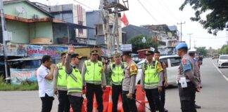 Kapolres Musi Rawas Pimpin Gladi Persiapan Kampanye Capres Prabowo