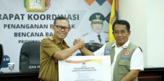 BNPB Beri Bantuan Dana Banjir Sebesar Rp 250 Juta Kepada Pemprov Lampung