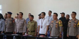 Kapolres Lampung Tengah Meyiapkan 9 Pos Untuk Mudik Lebaran Mendatang