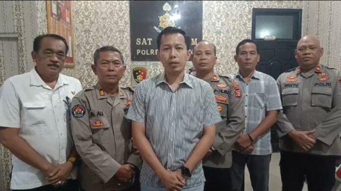 Kasat-Reskrim-Polres-Lampung-Tengah-AKP-Nikolas-Bagas-Yudhi-Kurnia-dan-jajaran-saat