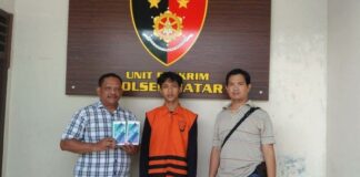 Polsek Natar Amankan Pelaku Pencuri Ponsel