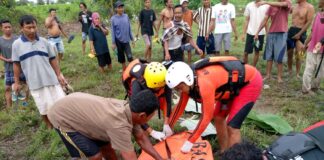 Dua Hari Pencarian, Korban Hanyut Di Sungai Way Bulok Pringsewu Ditemukan Meninggal Dunia