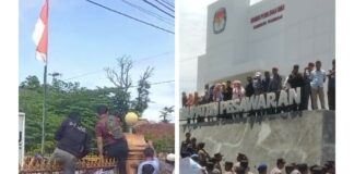 Dinilai Tak Profesional Dalam Menjalankan Tugas, Kelompok Massa Menuntut Ketua Bawaslu Dan Ketua KPU