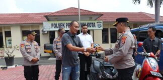 Polres Pringsewu Kembalikan Motor Dan Mobil Hasil Kejahatan Kepada Pemiliknya