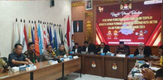 KPU Metro Tetapkan 25 Anggota Legislatif DPRD Yang Terpilih Pileg 2024