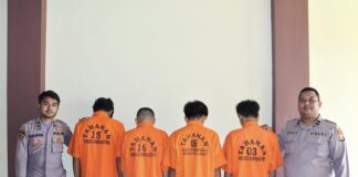 Polres Pringsewu Berhasil Tangkap Kawanan Begal Bersenjata Tajam