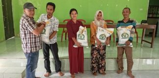 Pekon Neglasari Kecamatan Pagelaran Utara Kabupaten Pringsewu, Salurkan Bantuan Pangan Tahap V