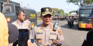 Kapolresta Bandar Lampung Apresiasi Unjuk Rasa Tertib Dan Damai