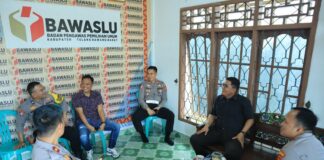 Kapolres Tulang Bawang Barat Silaturahmi Ke Kantor Bawaslu
