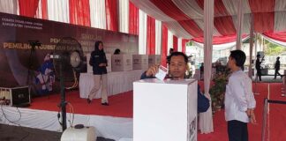 KPU Tanggamus Gelar Simulasi Pemungutan Suara